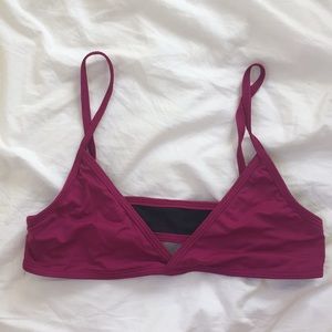 Dark pink/ magenta bikini top